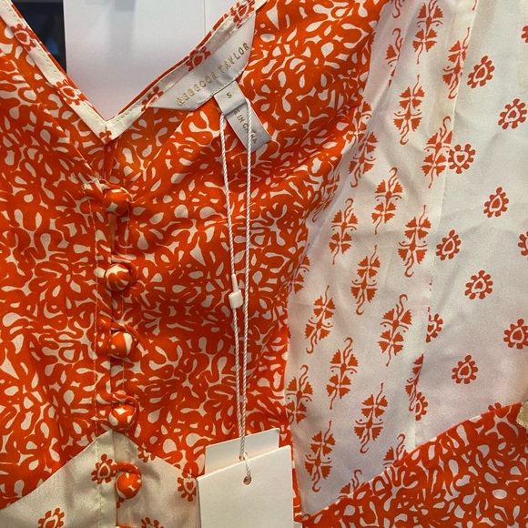 NEW $295 Rebecca Taylor Sleeveless Block Mix Tank Size Small - Picture 4 of 6